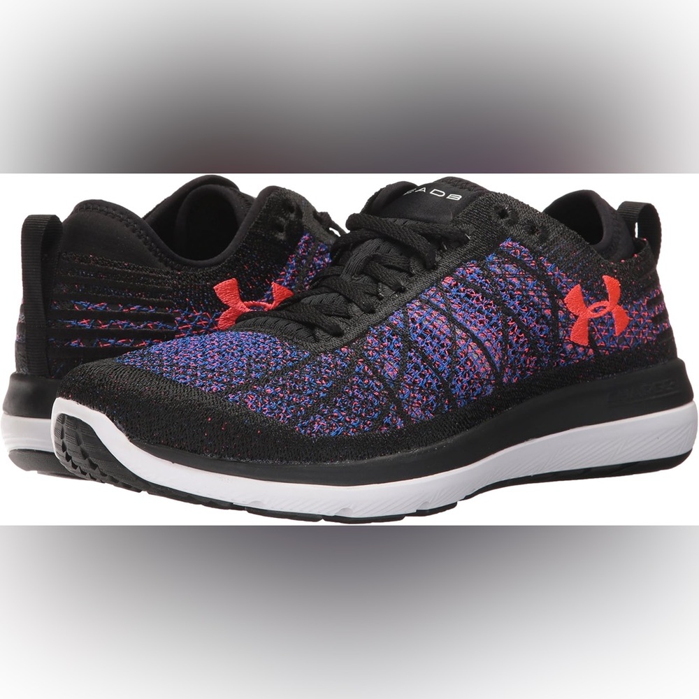 Under Armour Women’s Threadborne Black Pink Purple Knit Running Shoes Size 10